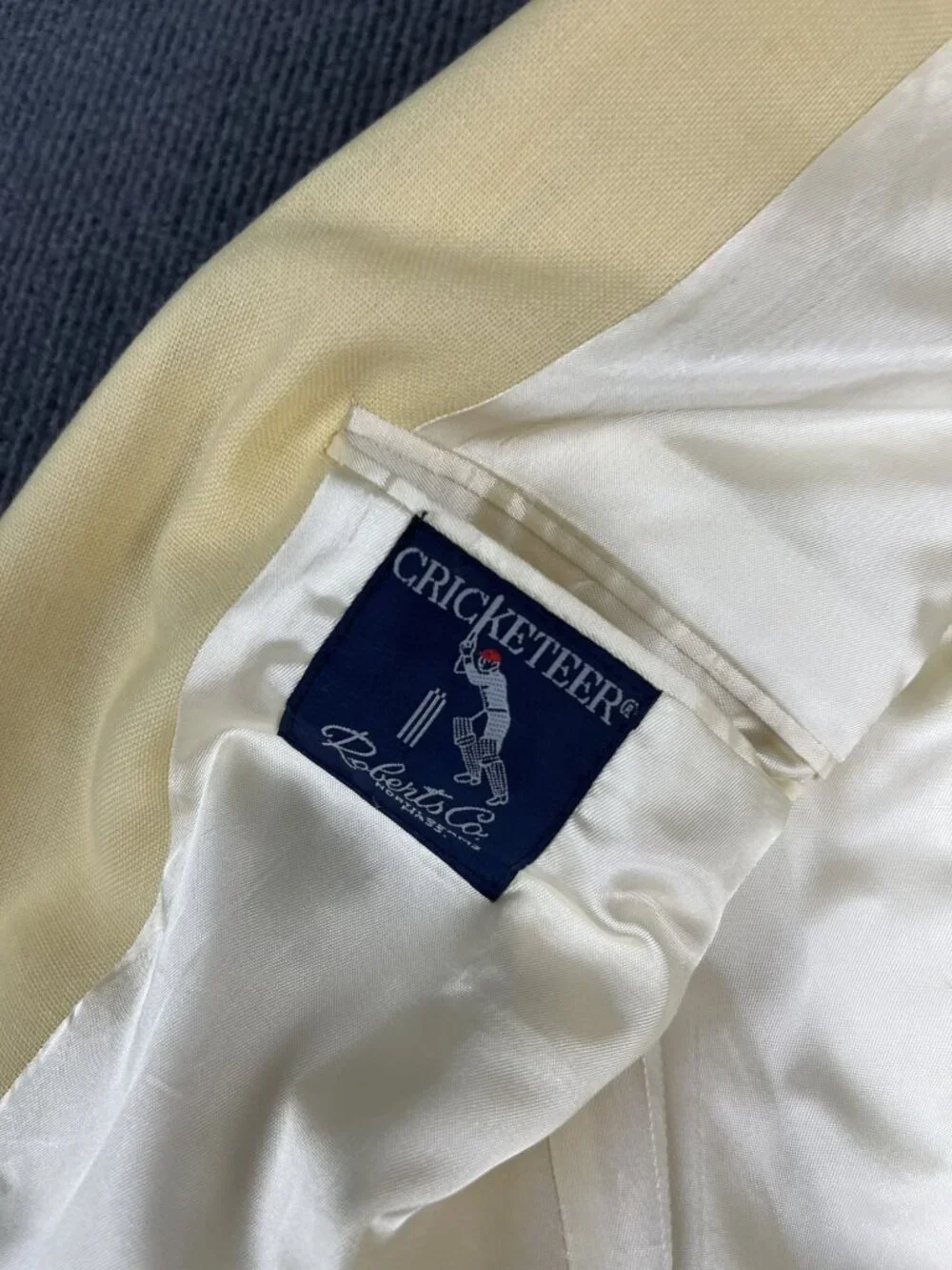 Cricketeer Mens  Yellow Blazer 2-Button Sport Coat 38